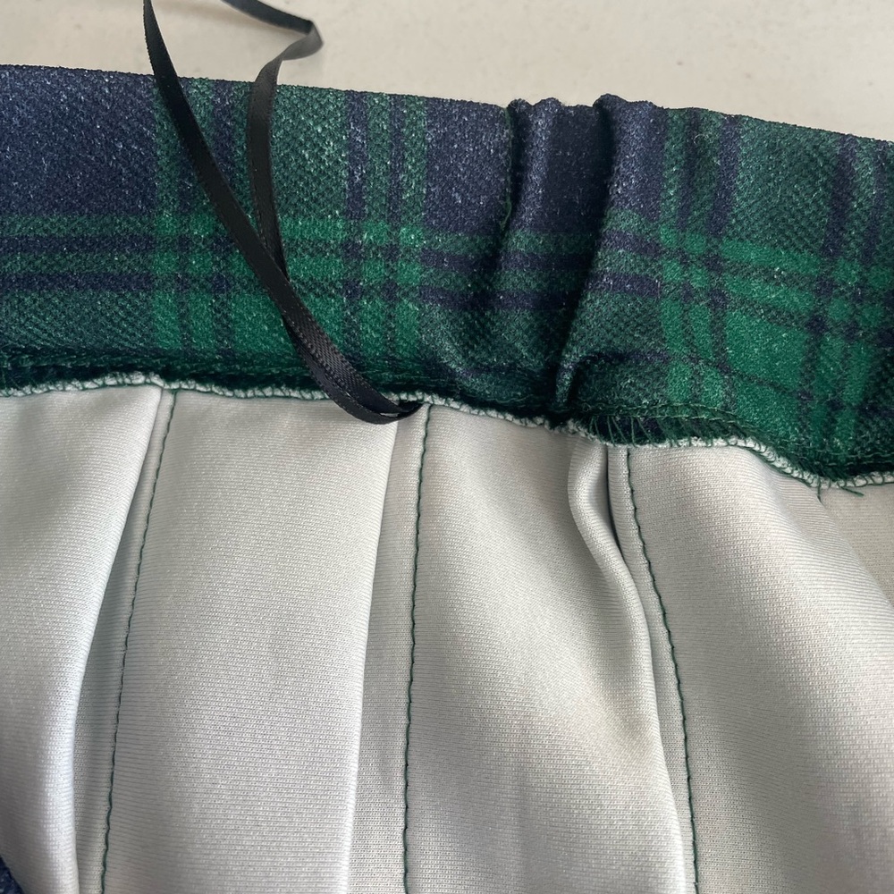Plaid Green &Blue Pleated Tennis Skirt - Picture 4 of 4